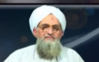 Ayman Al-Zawahiri (Crédit : capture d'écran YouTube)
