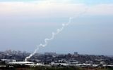 Tirs de roquettes de la bande de Gaza sur Israël (Crédit : Edi Israel /Flash 90)