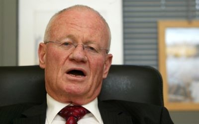 Danny Yatom, ancien directeur du Mossad. (Crédit : Olivier Fitoussi/Flash 90)