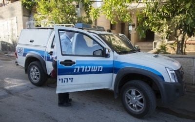 Police israélienne. Illustration. (Crédit : Yonatan Sindel/Flash90)