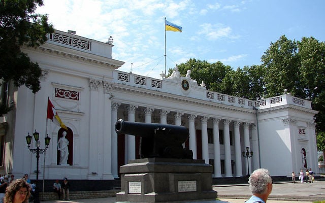 La mairie de la ville d'Odessa. (Crédit : CruisePortAtlas.com/FlickrCC BY 2.0) La mairie de la ville d'Odessa. (Crédit : CruisePortAtlas.com/FlickrCC BY 2.0)