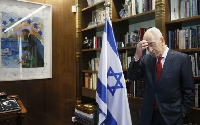 Shimon Peres (Crédit : Miriam Alster/Flash 90)