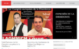 Capture d'écran de la page d'accueil du site "Debout les Belges" de Laurent Louis