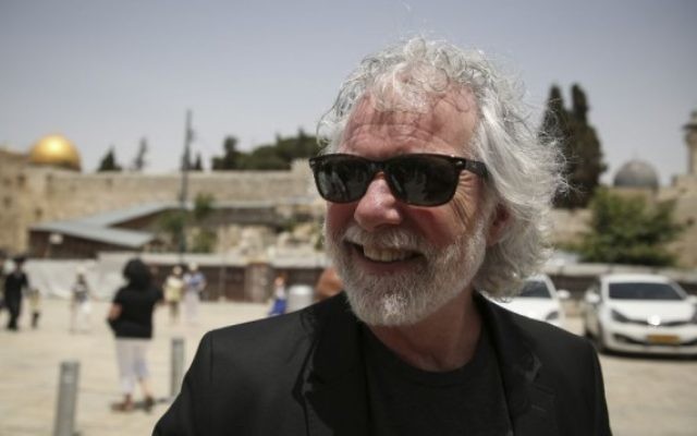 Chuck Leavell au Mur occidental (Crédit : Hadas Parush/Flash 90) Chuck Leavell au Mur occidental (Crédit : Hadas Parush/Flash 90)