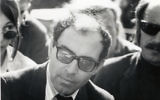 Jean Luc Godard à Berkeley en 1968 (Crédit : Gary Stevens/Wikimedia Commons/CC BY 2.0)