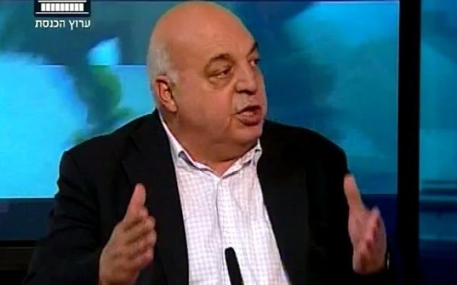 Afu Agbaria, député Hadash (Crédit : capture d'écran chaîne parlementaire israélienne)