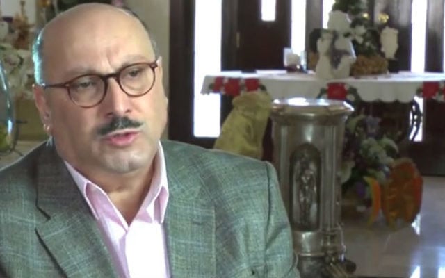 Manuel Hassassian, le représentant de l'Autorité palestinienne au Royaume-Uni (Crédit : capture d'écran YouTube) Manuel Hassassian, le représentant de l'Autorité palestinienne au Royaume-Uni (Crédit : capture d'écran YouTube)