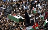 Funérailles de Muhammed Abu Khdeir, le 4 juillet 2014. (Crédit : Ahmad Gharabli/AFP)