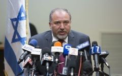 Avigdor Liberman (Crédit : Flash 90)