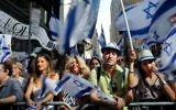 Rassemblement pro-israélien à Times Square - 20 Juillet 2014 à New York City (Crédit : AFP / Yana Paskova / Getty Images)
