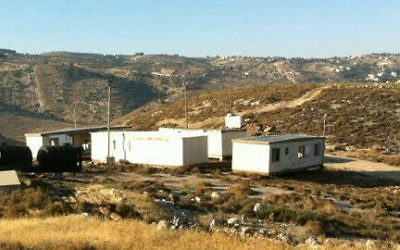 Un des nouveaux avant-postes dans le Gush Etzion (Crédit : Conseil régional du Gush Etzion Regional)