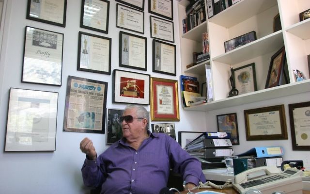 Menahem Golan (Crédit : Chen Leopold/Flash 90)