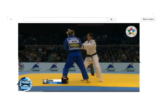 Yarden Gerbi pendant un combat. (Crédit : capture d'écran YouTube)