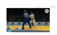 Yarden Gerbi pendant un combat. (Crédit : capture d'écran YouTube)