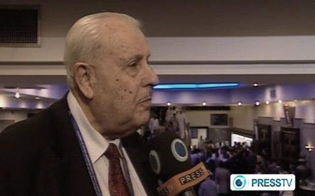 Capture d'écran de l'ambassadeur palestinien en Iran, Salah Zawawi, donnant une interview à la chaîne iranienne Press TV. Capture d'écran de l'ambassadeur palestinien en Iran, Salah Zawawi, donnant une interview à la chaîne iranienne Press TV.