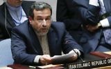 Le ministre adjoint des Affaires étrangères de l'Iran, Seyed Abbas Araghchi, devant le Conseil de sécurité des Nations unies lors d'une réunion sur la situation concernant l'Irak le 19 septembre 2014, au siège de l'ONU à New York. (Crédit : Eduardo Munoz Alvarez / Getty Images / AFP)
