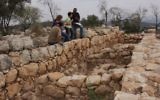 La palais de Qeiyafa (Crédit : Shmuel Bar-Am)