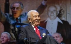 Shimon Peres - septembre 2014 (Crédit : Flash90)