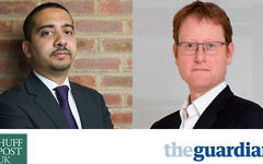 Mehdi Hasan (g) et Jonathan Freedland