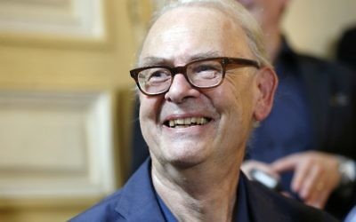 Patrick Modiano - 9 octobre 2014 (Crédit : AFP PHOTO / THOMAS SAMSON)