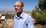 Davidi Perl, chef du conseil local du Gush Etzion, le 6 octobre 2014. (Photo: Elhanan Miller/Times of Israel)