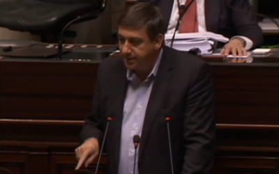 Capture d’écran de Jan Jambon (Crédit : YouTube)
