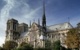 Vue sur la cathédrale Notre-Dame de Paris en 2011 (Crédit : Madhurantakam/Wikimedia communs/CC BY SA 3.0)