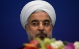 Le président iranien, Hassan Rouhani, pendant une conférence de presse à Shanghai, le 22 mai 2014. (Crédit : AFP/Mark Ralston)