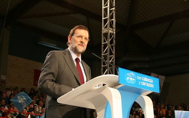 Mariano Rajoy (Crédit : Partido Popular de Cataluña/Wikimedia commons/CC BY SA2.0) Mariano Rajoy (Crédit : Partido Popular de Cataluña/Wikimedia commons/CC BY SA2.0)