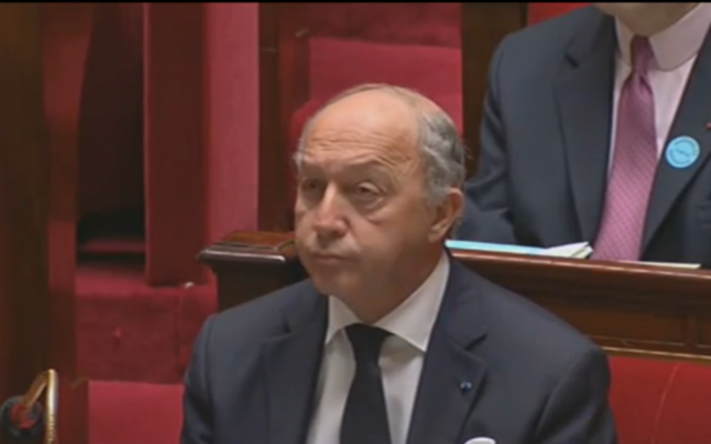 Capture d’écran Laurent Fabius (Crédit : LCP)