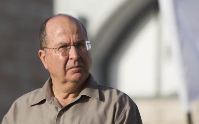 Le ministre de la Défense, Moshe Ya'alon (Crédit : Yonathan Sindel/Flash90)