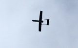Un drone appartenant aux Brigades al-Qassam, la branche armée du Hamas, vole au-dessus de Gaza Ville, le 14 décembre 2014. Illustration. (Crédit : Mahmud Hams/AFP)
