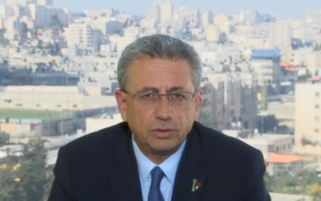 Mustafa Barghouti, le 19 novembre 2014. (Crédit : capture d’écran/BBC)