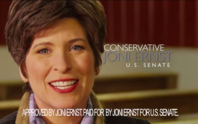 Capture d’écran Joni Ernst (Crédit : YouTube)
