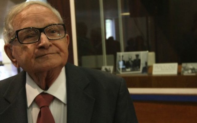 Rafi Eitan, ancien responsable du Mossad et du Shin Bet. (Crédit : Kobi Gideon/Flash90)