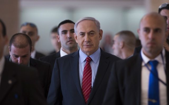 Benjamin Netanyahu - 3 décembre 2014 (Crédit : Yonatan Sindel/Flash90)