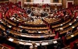 Hémicycle de l'Assemblée nationale française (Crédit : CC-BY-SA Richard Ying, Tangui Morlier/Wikimedia Commons)