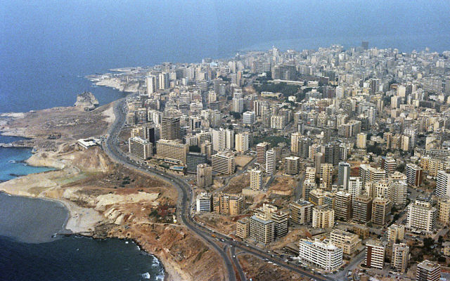 Beyrouth, capitale du Liban. (Crédit : Domaine public/Wikimedia Commons) Beyrouth, capitale du Liban. (Crédit : Domaine public/Wikimedia Commons)