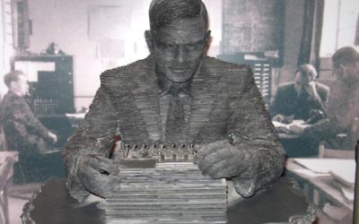 Illustration d'une statue représentant Alan Turing (Crédit : Ian Petticrew/Wikimedia communs/CC BY SA 2.0)