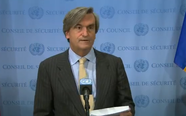 Capture d’écran Roman Oyarzun (Crédit : UNWAEBTV) Capture d’écran Roman Oyarzun (Crédit : UNWAEBTV)