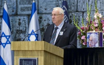Reuven Rivlin (Crédit : Flash 90)