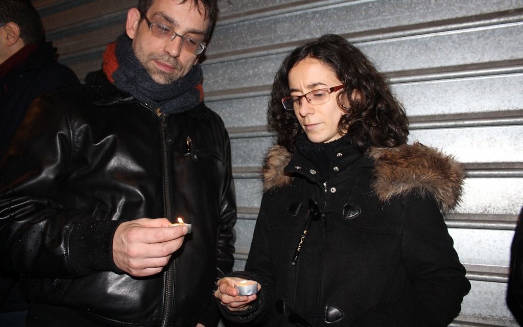 Rassemblement à St-Mandé et Vincennes pour les 4 victimes juives du terrorisme - 10 janvier 2015 (Crédit : Glenn Cloarec)