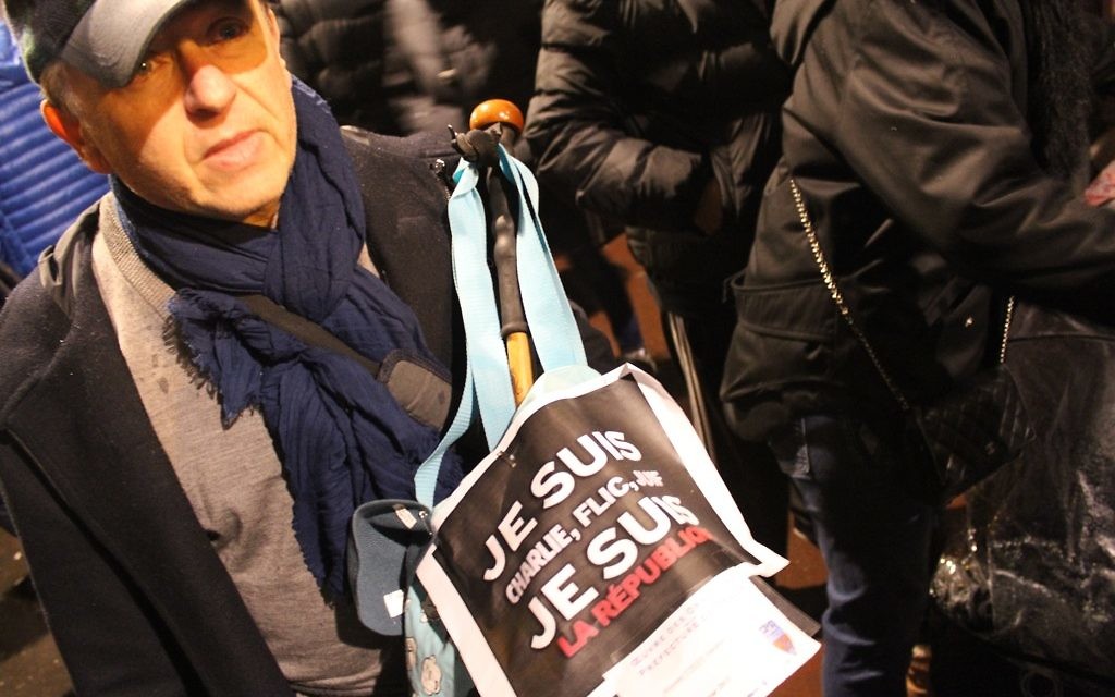 Rassemblement à St-Mandé et Vincennes pour les 4 victimes juives du terrorisme - 10 janvier 2015 (Crédit : Glenn Cloarec)