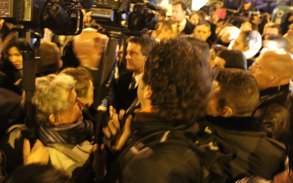 Rassemblement à St-Mandé et Vincennes pour les 4 victimes juives du terrorisme - 10 janvier 2015 (Crédit : Glenn Cloarec)