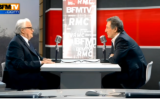 Capture d’écran de l'émission de Roland Dumas sur BFMTV (Crédit : capture d'écran DailyMotion)