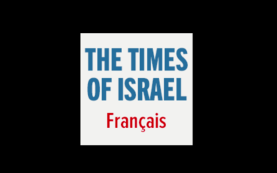 Capture d’écran du logo du Times of Israël en français (Crédit : autorisation)