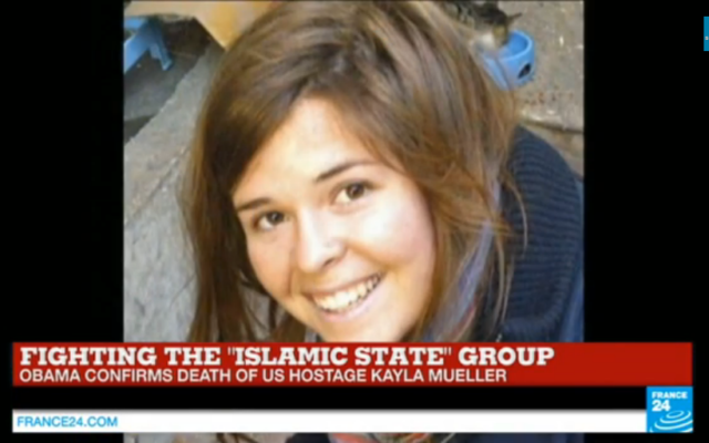 Kayla Mueller (Crédit : Capture d'écran YouTube/France24)