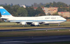 Illustration d'un avion de la compagnie Kuwait Airlines (Crédit : capture d'écran YouTube)