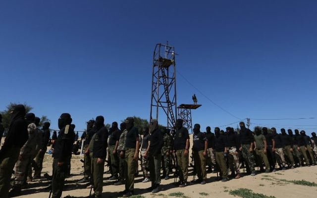 MembreS du Jihad islamique palestinien - 6 mars 2015 (Crédit : afp) MembreS du Jihad islamique palestinien - 6 mars 2015 (Crédit : afp)