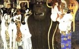 La 'frise de Beethoven' de Gustave Klimt (Crédit : de:Benutzer:Hans Bug/Domaine public)
